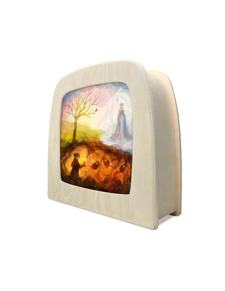 Koning winter plaat seizoenslamp Vogel Geluk