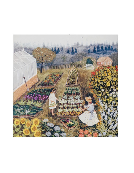 Moestuin plaat voor seizoenslamp Robin Pieterse