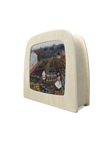 Moestuin plaat voor seizoenslamp Robin Pieterse