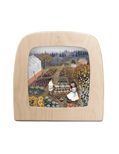 Moestuin plaat voor seizoenslamp Robin Pieterse