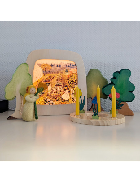 Moestuin plaat voor seizoenslamp Robin Pieterse