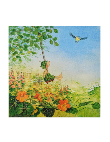 Zomer schommel plaat voor seizoenslamp Daniela Drescher