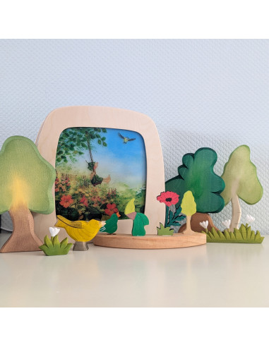 Zomerse kabouter steker