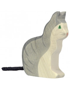 Zittende kat Holztiger