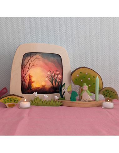 Katoenen seizoenstafel doeken sprookjes -...