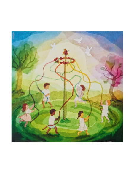 Meiboom plaat voor seizoenslamp Vogel Geluk