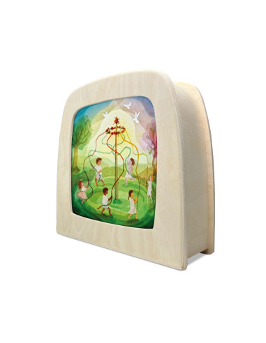 Meiboom plaat voor seizoenslamp Vogel Geluk