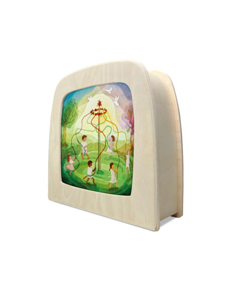 Meiboom plaat voor seizoenslamp Vogel Geluk