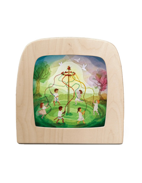 Meiboom plaat voor seizoenslamp Vogel Geluk