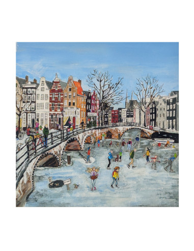 Schaatsen plaat voor seizoenslamp Gwenn's Illustrations