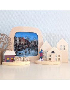 Schaatsen plaat voor seizoenslamp Gwenn's Illustrations 2