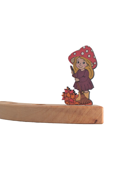 Paddestoel vriendje bezem steker