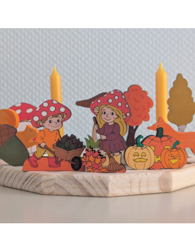 Paddestoel vriendje bezem steker