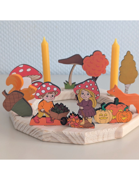 Rood/witte paddestoel steker