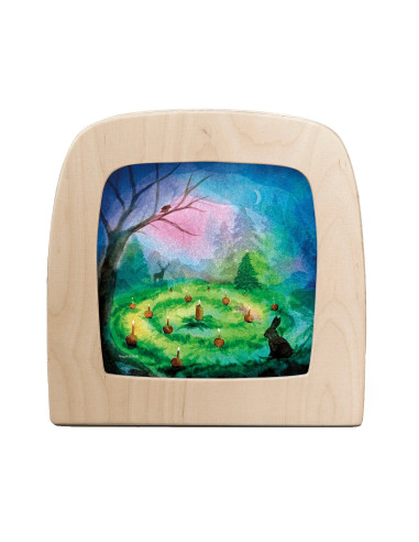 Advent plaat voor seizoenslamp Vogel Geluk