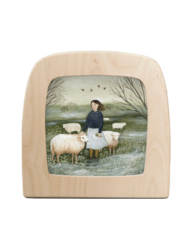 Schapen plaat voor seizoenslamp Robin Pieterse