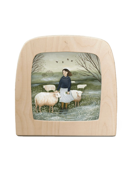 Schapen plaat voor seizoenslamp Robin Pieterse