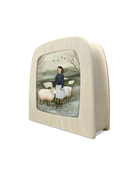 Schapen plaat voor seizoenslamp Robin Pieterse