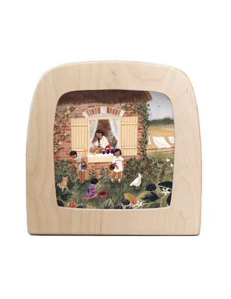 Bramen plukken plaat voor seizoenslamp Robin Pieterse