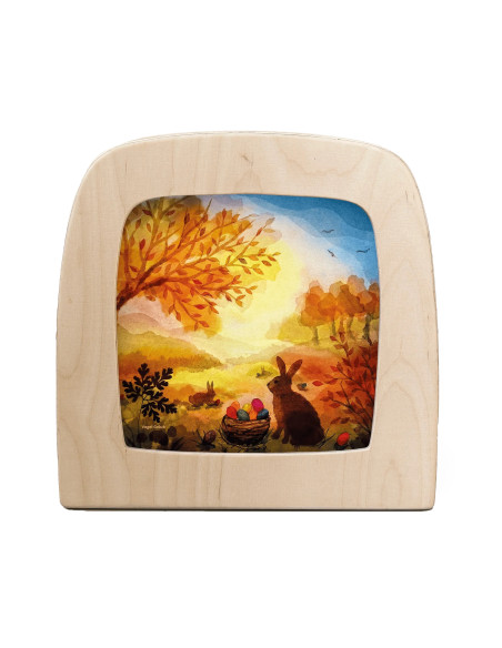 Paashaas plaat voor seizoenslamp Vogel Geluk