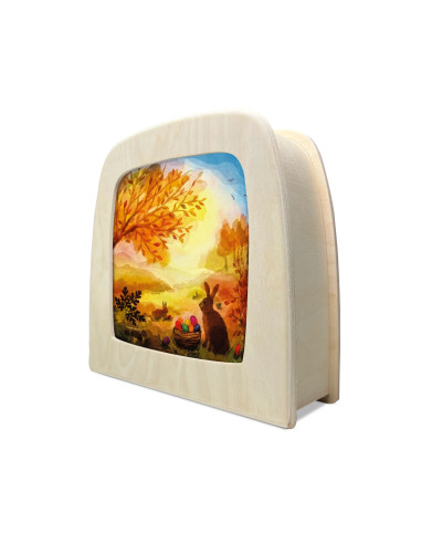 Paashaas plaat voor seizoenslamp Vogel Geluk