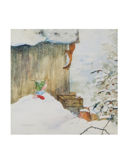 Sneeuw plaat voor seizoenslamp Daniela Drescher