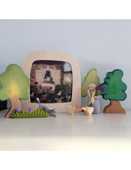 Kip lang met oker Ostheimer