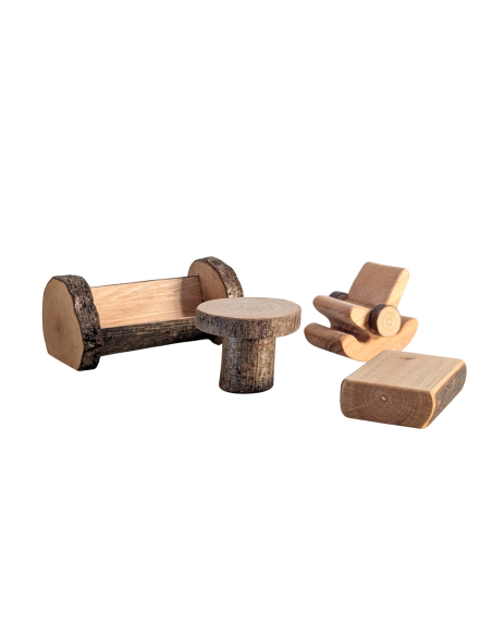 Boomstam woonkamer set