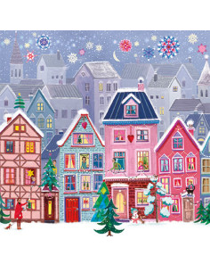 Ansichtkaart oud en nieuw dorp Mila Marquis