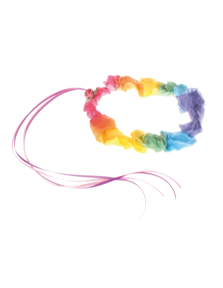 Sarah's Silks zeiden bloemenkrans regenboog