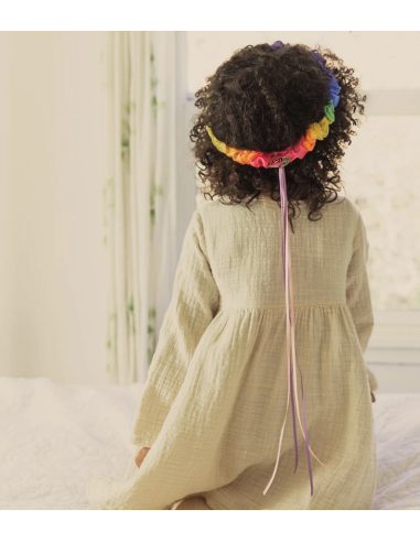 Sarah's Silks zeiden bloemenkrans regenboog