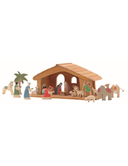 Mini koningsdieren kerststal Ostheimer