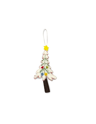Versierde kerstboomhanger vilt