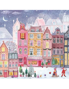 Ansichtkaart kerstavond Mila Marquis