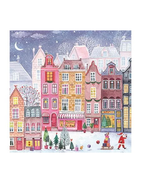 Ansichtkaart kerstavond Mila Marquis