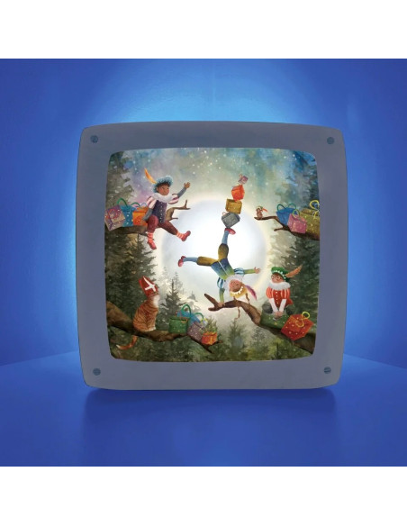 Pietjes in bos plaat voor seizoenslamp Bijdehansje