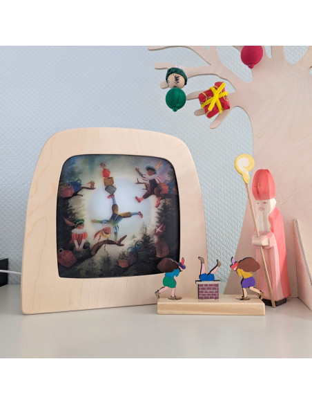 Pietjes in bos plaat voor seizoenslamp Bijdehansje