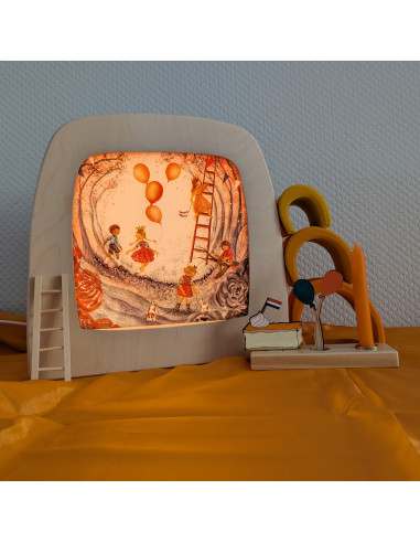 Koningsdag plaat voor seizoenslamp Bijdehansje