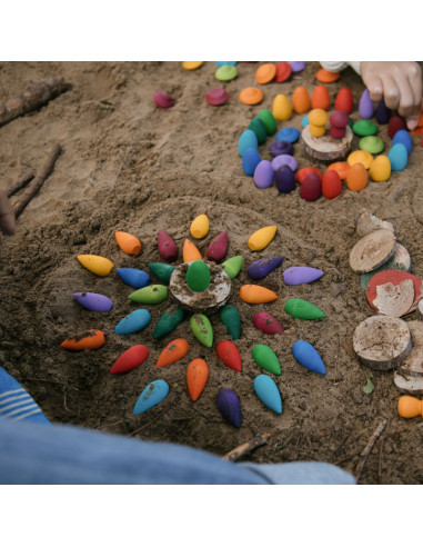 Mandala - regenboog sneeuwvlok