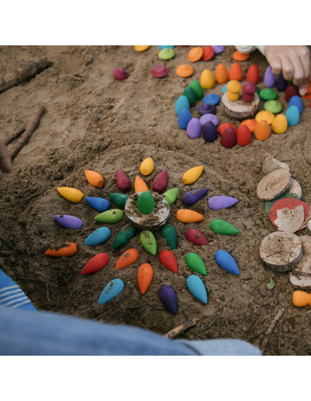 Mandala - regenboog sneeuwvlok