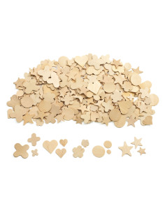 Houten knutselvormpjes mega set