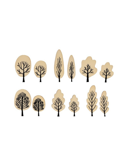 Mini figuurtjes bomen