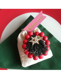 Houten mini kerstfiguurtjes set 2