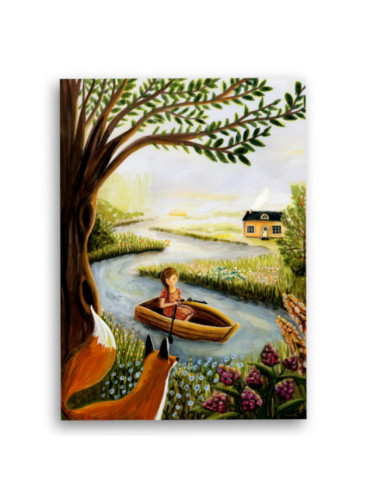 Ansichtkaart zomer boottocht Esther Bennink