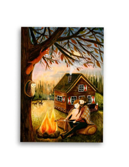 Ansichtkaart broodjes bakken Esther Bennink