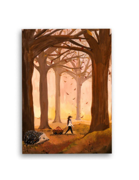 Ansichtkaart herfstwandeling Esther Bennink