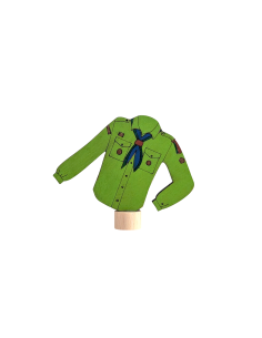 Scouting blouse groen steker