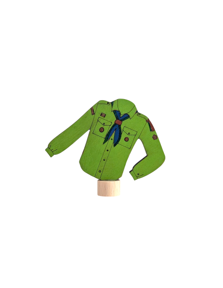 Scouting blouse groen steker