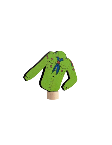 Scouting blouse groen steker