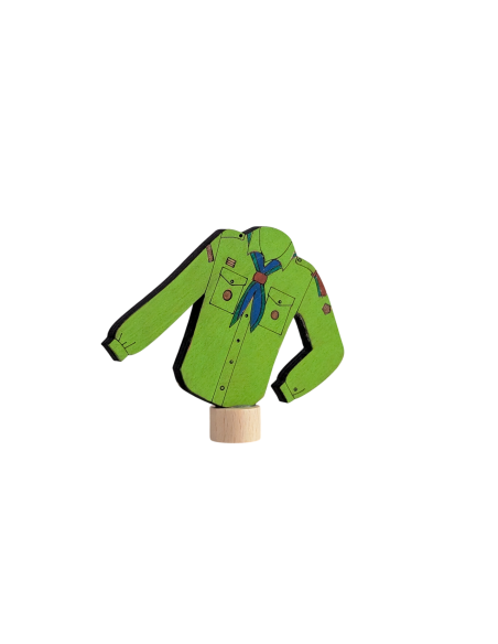 Scouting blouse groen steker
